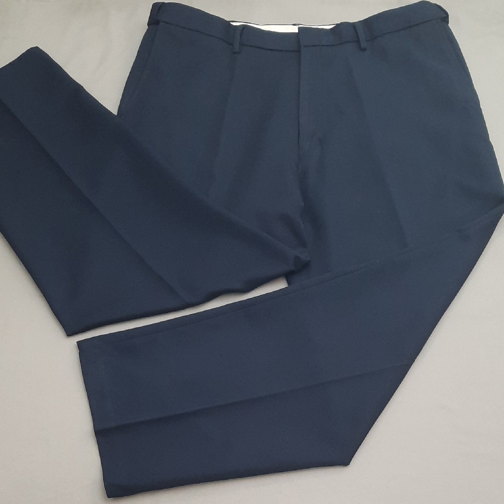 Puritan Classic Dark Blue Dress Pants - Size Tag 38X29 - 37X28